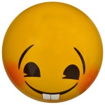 Carinha de Nerd (nerd face). Acrílica s/ fibra de vidro. 1m de diâmetro.
