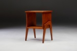 José Zanine Caldas - Brasil, C.1950 - Selada e raríssima mesa auxiliar em madeira folheada