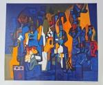 Roberto Burle Marx, Composição, gravura, PI, 70x80cm, sem moldura, Edição Póstuma