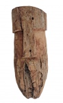 J. Bezerra, Queixudo, escultura de madeira, 30x13cm, com gancho para pendurar