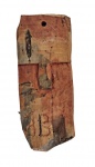J. Bezerra, Queixudo, escultura de madeira, 25x10cm, com gancho para pendurar