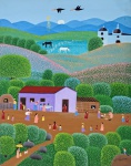 Robson Barros, Paisagem, acrílico sobre tela, 50x40cm, sem moldura
