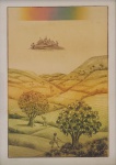 Henry Vitor, Paisagem, gravura, 34x25cm, sem moldura, necessita de limpeza