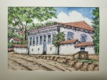 Joel Firmino do Amaral, Museu Oswaldo Cruz, aquarela sobre papel, 24x34cm, sem moldura