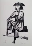 Aldemir Martins, Cangaceiro, gravura PE, Edição Póstuma, 50x35cm, sem moldura