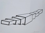 Sérvulo Esmeraldo, Encaixes, gravura, tiragem 16/16, 50x70cm, sem moldura