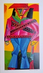 Aldemir Martins, Cangaceiro, gravura, PI, Edição Póstuma, 60x33cm, sem moldura