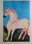 Aldemir Martins, Cavalo, gravura, tiragem 101/120, 70x50cm, Edição Póstuma, sem moldura