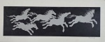 Fang, Cavalo Prateado, gravura, tiragem 1/50, 21x50cm, sem moldura, necessita de limpeza