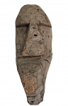 J. Bezerra, Queixudo, escultura de madeira para parede, arte popular, 25x10cm