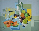 Henri Carriéres, Natureza Morta, óleo sobre tela, 40x50cm, sem moldura