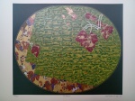 Wakabayashi, Folhas, gravura, tiragem 84/120, 63x72cm, sem moldura