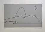 Carlos Furtado, Pão de Açúcar Prateado, gravura, tiragem 58/100, 25x35cm, sem moldura