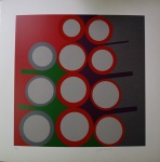 Judith Lauand, Geometria, gravura 70/100, 50x50cm, sem moldura