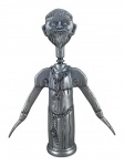 METAL PRATEADO, um (1) saca rolhas confeccionado em metal prateado representando "Fra Luigi" ou "Cellar Master", criado pelo designer italiano Aldo Colombo, medindo 20,5cm de altura.