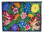 TAPEÇARIA, uma (1) tapeçaria de flores e pássaros, apresenta desgastes, traseira com chassi, vendida no estado da foto, medino 72x95cm.