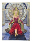 ASSINATURA DESCONHECIDA, "Figura Feminina", óleo sobre tela, datada de 2008, não possui moldura, medindo 80x60cm.
