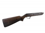 MILITARIA, um (1) corpo para espingarda confeccionada em madeira, ausência do cano e mecanismo, somente a estrutura, medindo 59cm de comprimento.