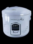 ELETRÔNICO, uma (1) panela de arroz elétrica Britânia PA10 Prime. Ela tem capacidade para até 10 xícaras (1,8L) e conta com revestimento antiaderente. Seu sistema mantém o alimento aquecido automaticamente após o cozimento, parte externa na tonalidade branca com leves sinais de oxidação, funcionando e sem garantia de funcionamento futuro.