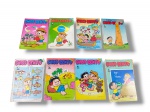 GIBIS / QUADRINHOS, oito (8) revistas em quadrinhos antigas do personagem Chico Bento, da Editora Globo, com capas coloridas e edições variadas, apresentam marcas do tempo, leves rasgos, vendidas no estado da foto.