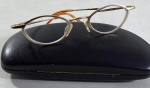 CERRUTI - ÓCULOS DE LEITURA COM ARMAÇÃO E HASTRES EM METAL DOURADO, COM LENTES DE GRAU