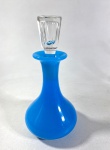 OPALINA- PERFUMEIRO EM OPALINA FRANCESA SÉC. XIX COR AZUL. MEDIDAS: 13 CM