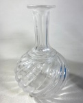 BACCARAT- FRANÇA - PERFUMEIRO EM CRISTAL BACCARAT  TRANSLUCIDO LAPIDAÇÃO BAMBOO TOURS -MEDIDAS: 11 CM