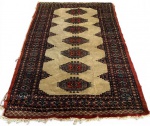 TAPETE BUKHARA REGIÃO DA ÁSIA CENTRAL/UZBEQUISTÃO/PAQUISTÃO NO ESTADO, SEM CORDÃO MEDIDAS:  - 97 X 152 CM = 1,47 M2