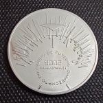 Portugal, moeda de prata de 10 euros de 2006, "Campeonato do Mundo de Futebol". Peso total 27 gramas (teor 800 mls). Linda, flor de cunho!
