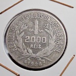 Brasil República, moeda de prata de 2000 réis de 1924