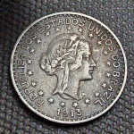 Brasil República, moeda de prata de 1000 réis de 1913