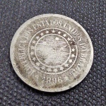 Brasil República, moeda de 100 réis, cupro níquel de 1896