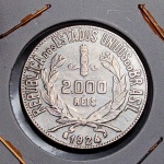 Brasil República, moeda de prata de 2000 réis de 1924