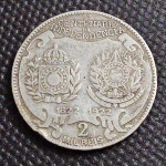 Brasil República, moeda de prata de 2000 réis de 1922, "Independência"