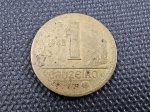 Moeda de 1 cruzeiro de 1946, reverso parcial.. BC