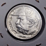 Brasil República, moeda de prata de 2000 réis de 1935, "CAXIAS"