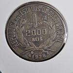 Brasil República, moeda de prata de 2000 réis de 1928