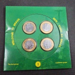 Brasil, folder com as moedas Olímpicas (4 modelos)