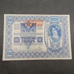 Império Austro Húngaro, cédula de 1000 coroas de 1902, grande formato, excelente estado!