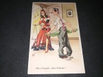 França, postal déc 50, humorístico, circulado! (Cod 6EA)