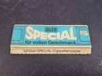 Alemanha, MEMORABILIA da IND TABAGISTA, caixa para papel de cigarros "GIZEH". Marcas de colagem