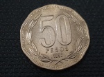 Chile, moeda de 50 pesos de 1992