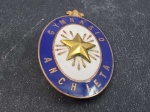 EXONUMIA, Brasil, belíssimo broche em metal esmaltado, "GYMNASIO Anchieta". Excelente estado! Raro item!