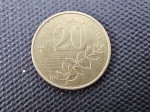 Grécia, moeda de 20 dracmas, 1999/2000