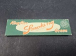 Espanha, MEMORABILIA da IND TABAGISTA, caixa para papel de cigarros "SMOCKING". Marcas de colagem
