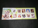 Japão, bloco com selos de 82 yens PETS - CATS, 2016, MINT