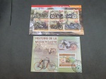 Togo/Dijibout, lote com 2 blocos tema Motocicletas