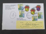 Brasil, envelope circulado para os EUA, com curiosa, interessante e rara etiqueta dos Correios dos EUA de "RETURN TO SENDER". Carta circulada em 2011 com selos do padrão real. Nunca tinha visto! Imperdível! No verso selo cancelado manualmente. Curiosíssimo!