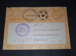 Brasil, inteiro postal pré franqueado, circulado em 1978, com CBC's dos temas Xadrez e Futebol "Campeonato Mundial de Futebol na Argentina". Trata-se de inteiro utilizado para jogar "Xadrez Postal". Interessante e raro item!