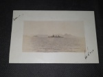 Brasil, postal déc 20, "rio de Janeiro - navio de guerra Brasileiro com Pão de Açúcar ao fundo". Raro!